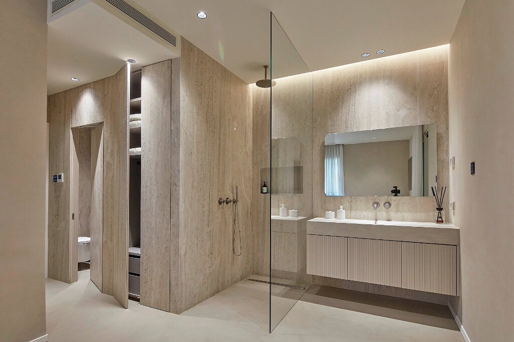 עיצוב דירות יוקרה בסגנון מודרני עם קווים נקיים