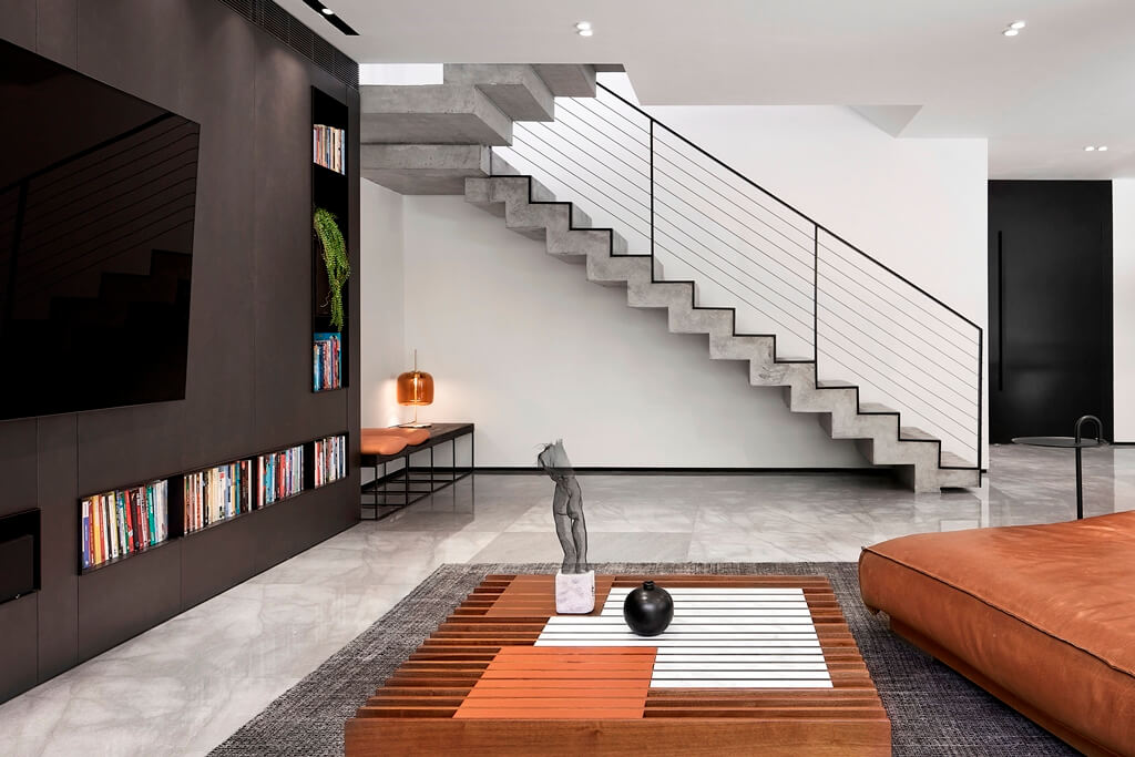 עיצוב חלל אירוח מודרני בסטנדרט גבוה ע